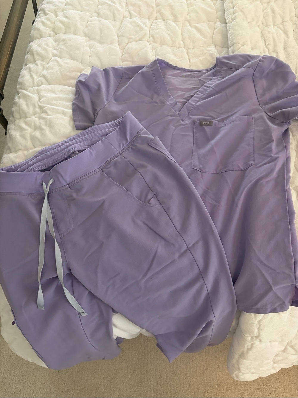 Figs Lavender scrubs set size Small